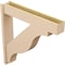 Ekena Millwork 8-in W x 44-in D x 44-in H Funston Block Rough Cedar Woodgrain TimberThane Outlooker, Primed Tan OUTUR080X44X44FST44RCPR - alternate 4